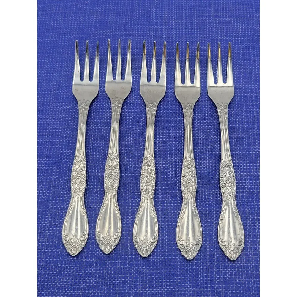 Northland Korea Stainless Carolina Set 5 Cocktail Forks 5.3/8